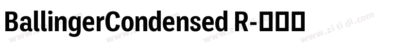 BallingerCondensed R字体转换